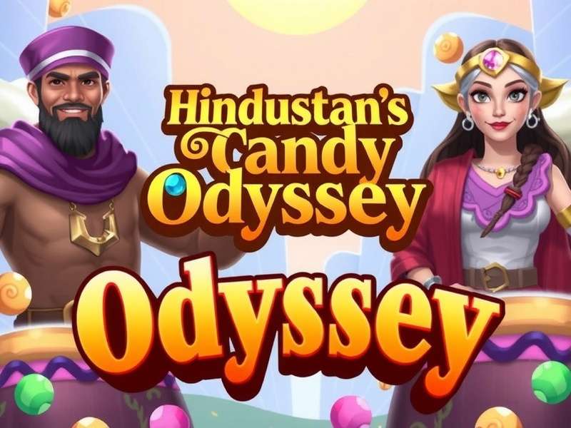 Hindustan S Candy Odyssey colorful candy matching game Hindustan S Candy Odyssey game banner